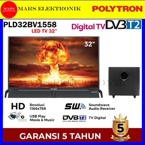 Jual Tv Led Polytron Pld Bv Inchi Soundbar Digital Tv