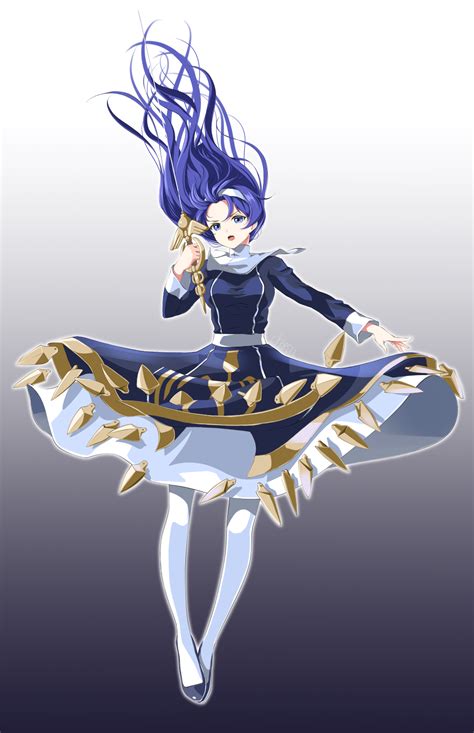 Safebooru 1girl Armor Armored Dress Black Footwear Blue Eyes Blue Hair Breasts Chaesu Dress