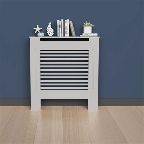 Fativo High Radiator Cover Wood Cabinet Cm Height Grey Small Heater