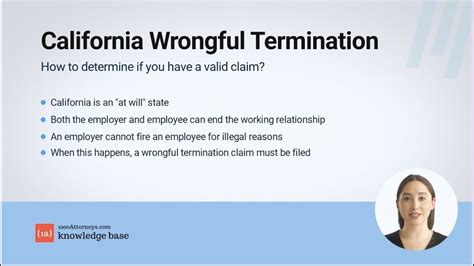 How To File A California Wrongful Termination In Los Angeles Youtube