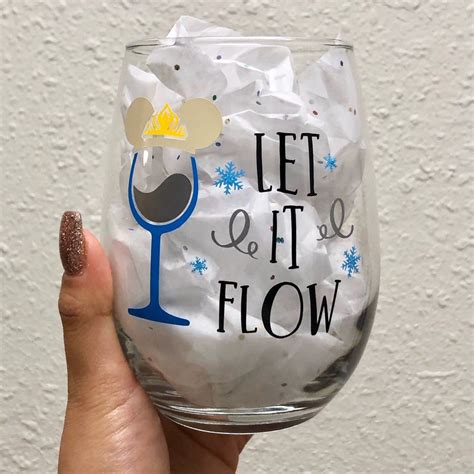 Disney Frozen Elsa Cricket Diy Ts Wine Glass Cups Arts And Crafts Crafting Glasses