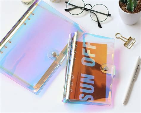 Scrapbooking Albums Journals Hologram Binder A Clear Binder Cover