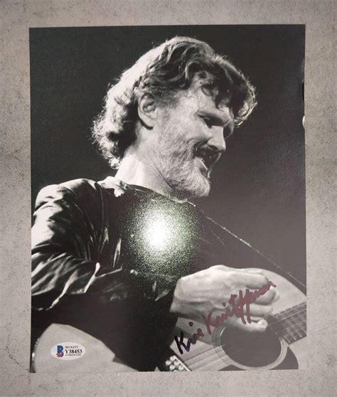 Kris Kristofferson Hand Signed Autograph X Photo Bas Coa Etsy