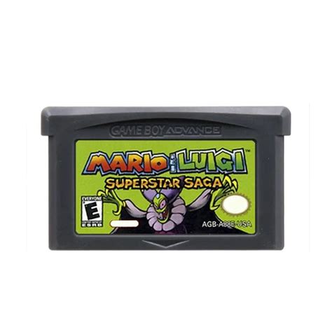 Cartucho de Jogo 32 Bit Vídeo Game GBA e NDS Mario e Luigi Superstar