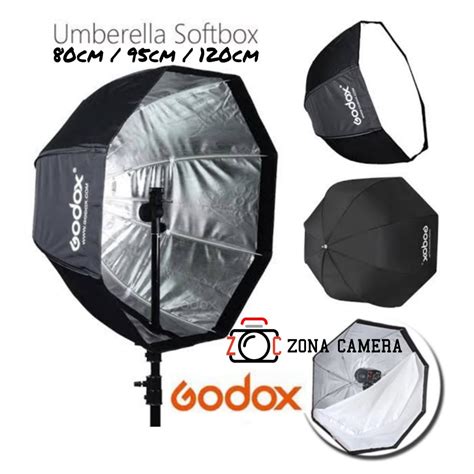 Jual Godox SB UBW Softbox Octa Umbrella Reflector Payung 80cm 95cm