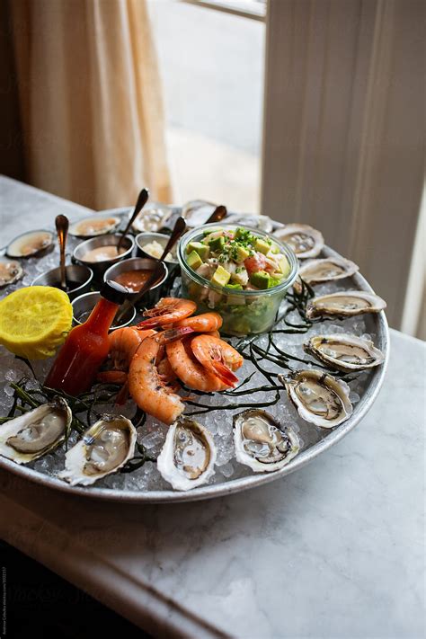 "Shellfish Platter At The Ordinary" by Stocksy Contributor "Andrew ...