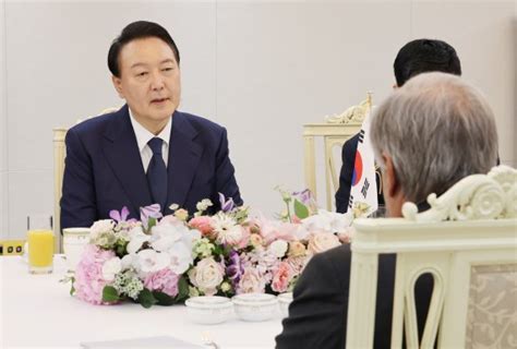 윤석열 대통령 구테흐스 유엔 사무총장과 오찬 뉴시스pic 파이낸셜뉴스