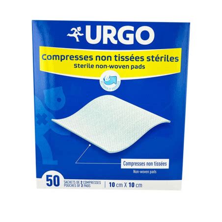 COMPRESSES STÉRILES NON TISSÉES 10 X 10 CM X50 URGO