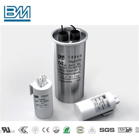 UL CUL TUV VDE CE RoHS Approval AC Motor Capacitor Capacitor And Cbb60