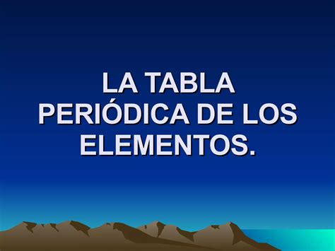 Tabla Periodica Ppt