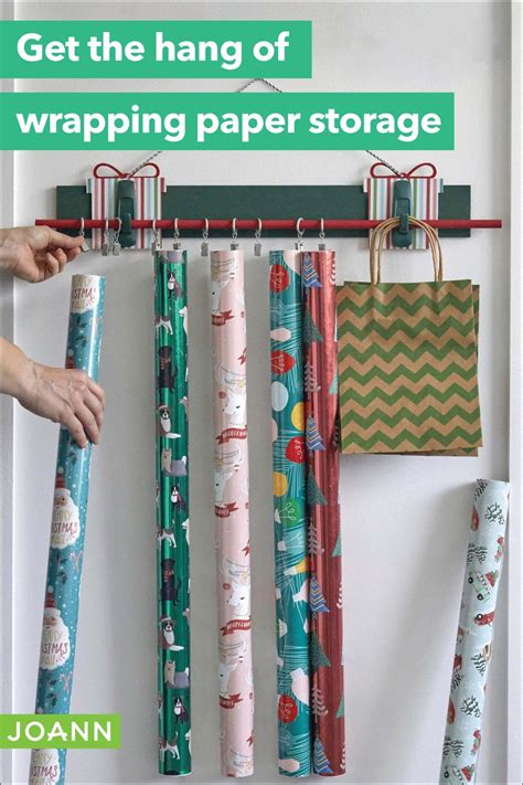 Tired Of Loose Gift Wrap Rolls Lying Around Hang Them Up Turn Your