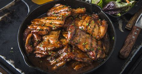 Baked Apricot Glazed Chicken Thighs Recipe | Traeger Grills