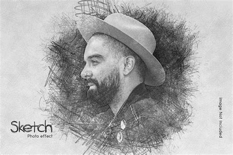 Premium Psd Pencil Sketch Photo Effect Template