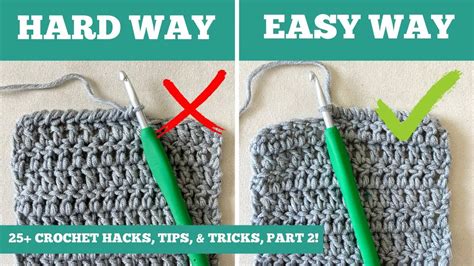 25 Crochet Hacks For Beginners Part 2 Video Tutorial Daily Crochet