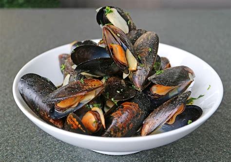 Premium Photo Plate Of Delectable Moules Mariniere Belgian Dish Of