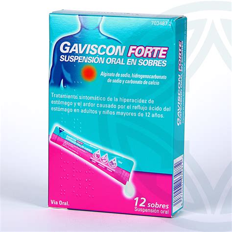 Gaviscon Forte suspensión oral 12 sobres Farmacia Jiménez