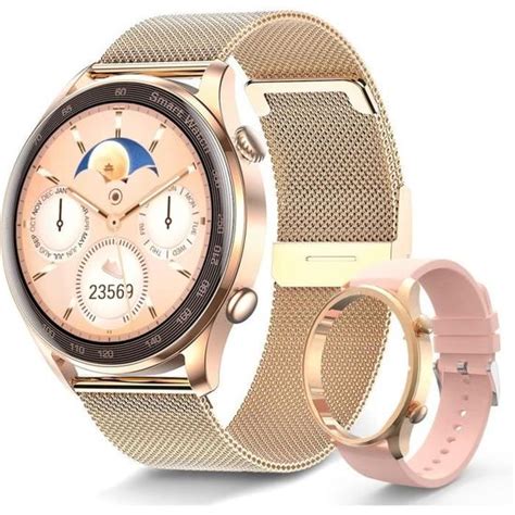 Montre Connectee Femme Avec Bluetooth Appels Smartwatch Musique