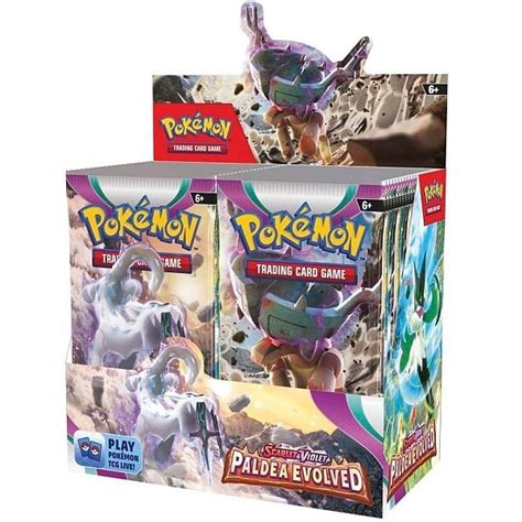 999 95 Pokemon Kort Scarlet Violet Paldea Evovled Booster Box Display