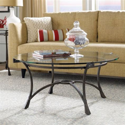 How To Decorate A Round Glass Coffee Table Contemporary Living Room