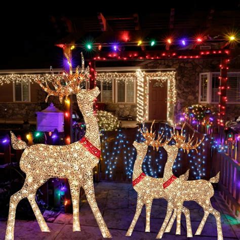 Lighted Reindeer Yard Decorations | Shelly Lighting