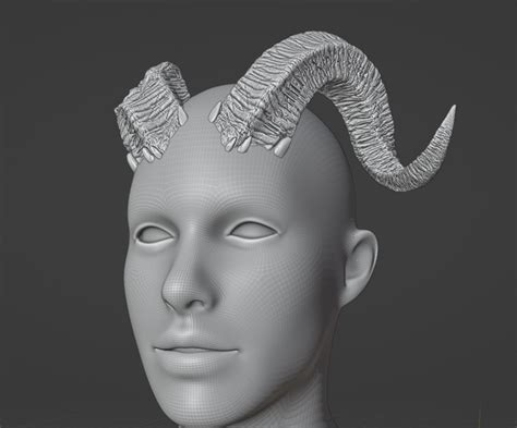 Stl File Karlach Horns For Cosplay Baldurs Gate 3 🤘・3d Printer Model To