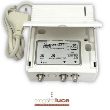 FRACARRO 223235 AMPLIFICATORE DA INTERNO 1IN 2OUT 30DB AUTOALIMENTATO