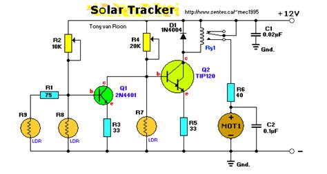 Sun Tracker Circuit Diagram