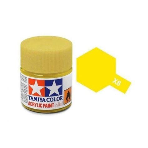 Buy Tamiya 10ml Acrylic Gloss Paint Mini X 8 Lemon Yellow 81508 Mydeal