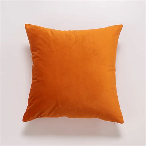 Decorative Toss Pillows Velvet Throw Pillow Cover Solid Colored For Bedroom Livingroom Sofa