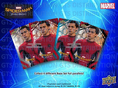 Marvel Spider Man Homecoming Movie Trading Cards Cards