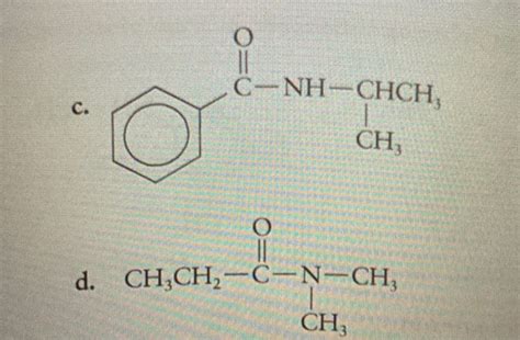 Solved Assign Iupac Names To The Following Amides O Chegg