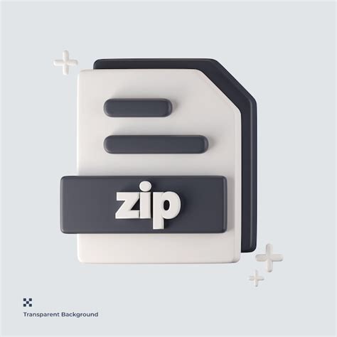 Icono D De Formato De Archivo Zip Archivo Psd Premium