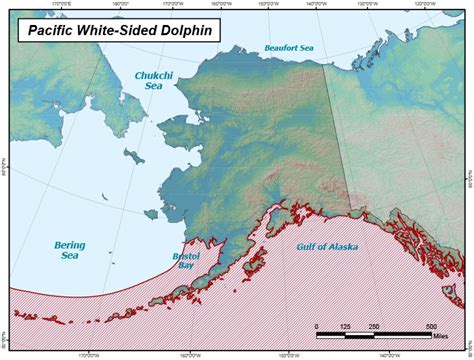 Pacific White-sided Dolphin Range Map, Alaska Department of Fish and Game