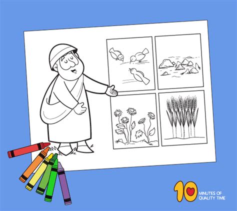 Parable Of The Mustard Seed Coloring Page