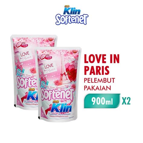 Jual Soklin Softener Pelembut Dan Pewangi Pakaian Merah Love In Paris