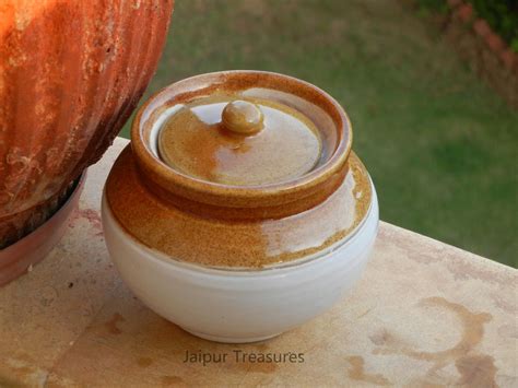 Ceramic Pickle Jar Achaar Barni Container Canister Etsy