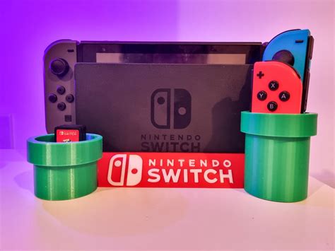 Mario Warp Pipe Nintendo Switch Dock Stand 3d Printed Display Stand Etsy