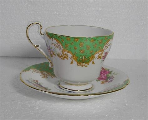 Lovely Vintage Paragon Fine Bone China Green Rockingham