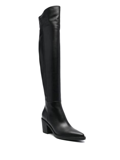 Gianvito Rossi Thigh High Pointed Boots Farfetch