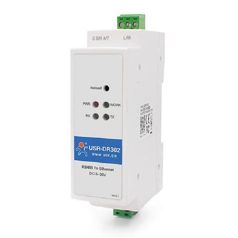 Jual DIN RAIL RS485 To Ethernet Converter ModBus Gateway USR DR302