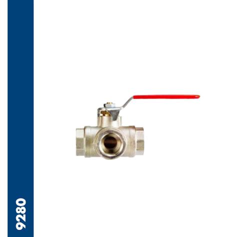 Three Ways Reduced Bore Universal Ball Valve L Port Threaded Ends Bspp