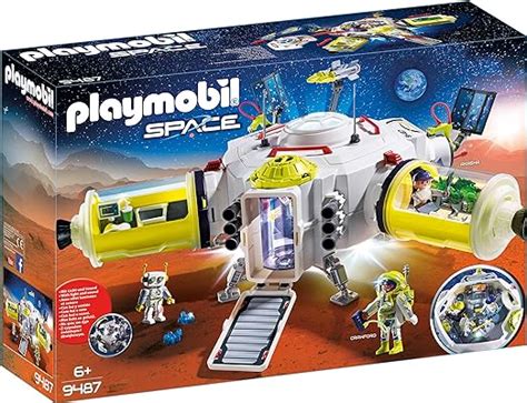 Playmobil Station Spatiale Mars 9487 Coloré Amazonfr Jeux Et Jouets