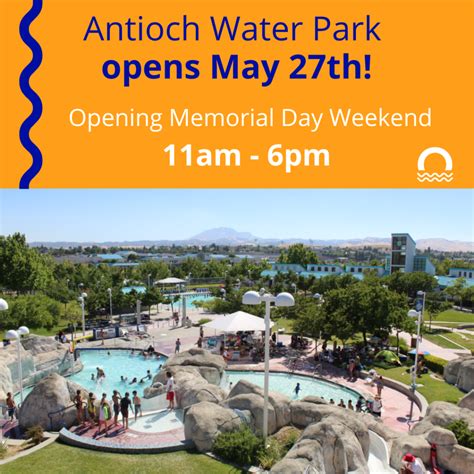 Antioch Water Park Reopens For 2023 Season Saturday May 27 Antioch