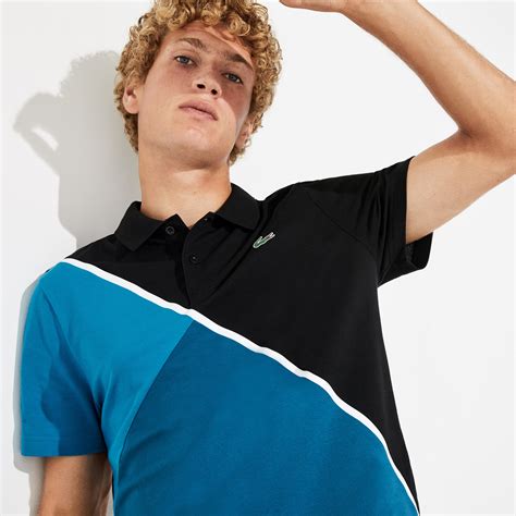 Men's Lacoste SPORT Colourblock Ultra Light Cotton Tennis Polo Shirt ...