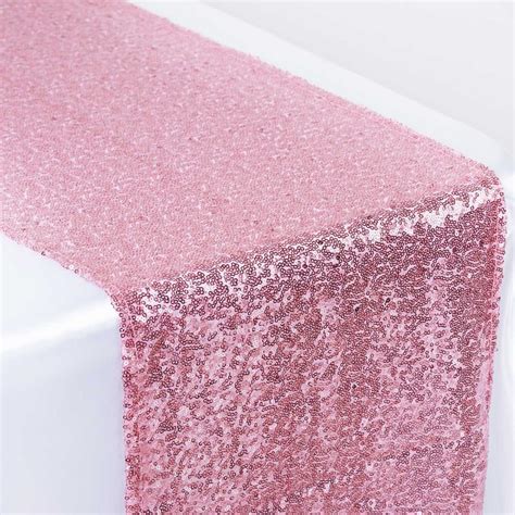 Pink Glitz Sequin Table Runner | iFabric