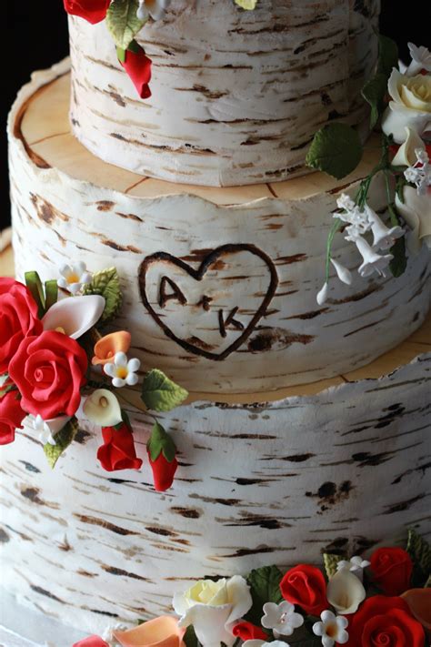 Birch Tree Wedding Cake Sweetopia