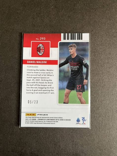 Panini Chronicles CONTENDERS OPTIC Soccer 2021 22 DANIEL MALDINI 23