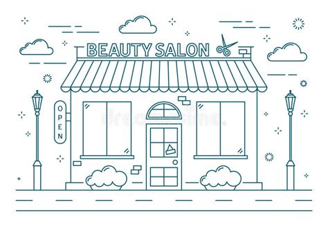 Salon Building Clipart