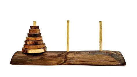 Tower Of Hanoi Board Game Etsy