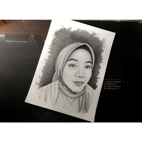 Jual Jasa Lukis Sketsa Wajah Hitam Putih R Simpel Shopee Indonesia